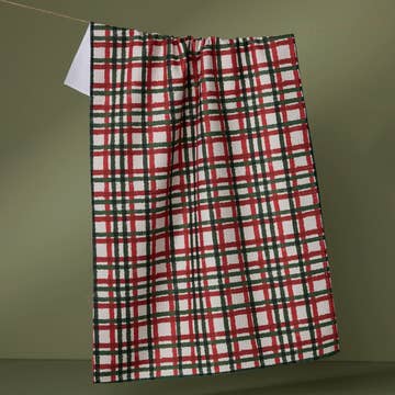 Geometry Kitchen Tea Towel Holiday Charm
