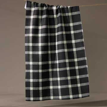 Geometry Kitchen Tea Towel Wicklow Black