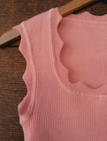 Mik Sweater Tank in Flamingo