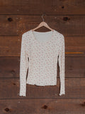 Blushing Bloom Ribbed Long Sleeve Tee