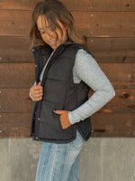 The Peyton Vest in Black