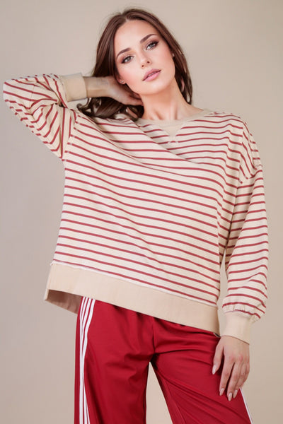 Redwood Striped Pullover