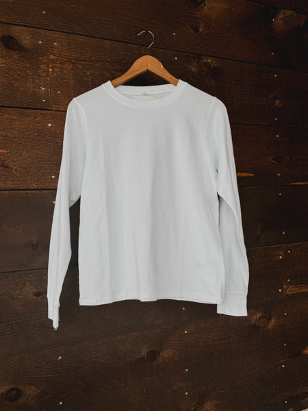 Girl on the Go Tee Long Sleeve in White