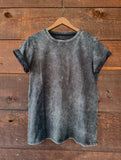 Midnight Black Mineral Wash Tee