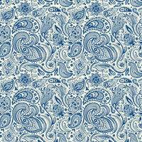 English Indigo Paisley Bandanna