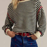 Oatstone Striped Sweater