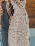 Millie Gingham Puffer Vest