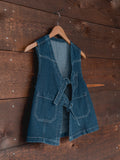 Denim Tie Vest