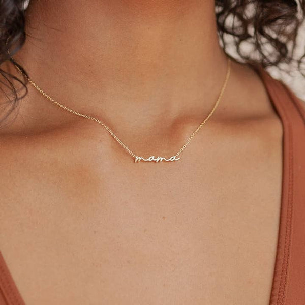 Mama Necklace in Silver