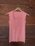 Mik Sweater Tank in Flamingo