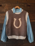 The Lucky Horseshoe Sweater Vest