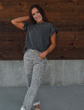 The Leah Wing Sleeve Top in Black
