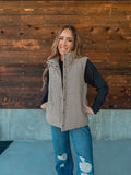 Millie Gingham Puffer Vest