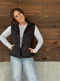 The Peyton Vest in Black