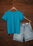 Girl on The Go Tee in Blue Jay