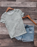 Highland Bloom Lettuce Edge Shortsleeve Tee