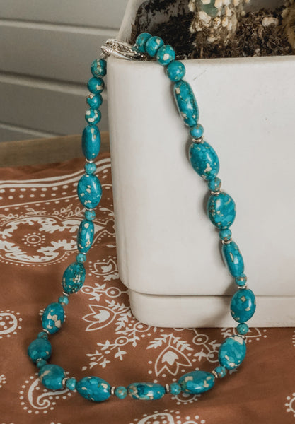 Sea Sediment Turquoise Necklace