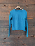 Lettie Long-Sleeve Tee in Cerulean Blue
