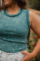 Born Free Tank in Emerald Green