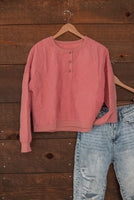 The Mason Pullover in Coral