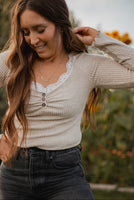 Clara Lace Trimmed Henley