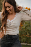 Clara Lace Trimmed Henley