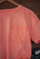 The Zara Tee in Coral