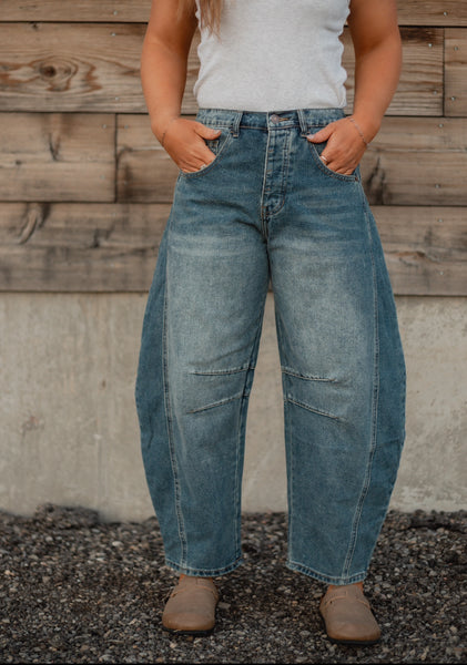 The Drew Barrel Jeans