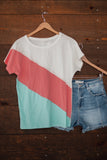 The Gracie Color Block Top