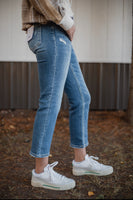 The Dawn Flying Monkey Mid Rise Crop Straight Jeans