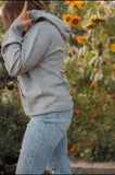 Ramona Rustic Sweater Sweatshirt in Grey