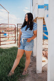 Sweet Sip Stripe Baby Tee