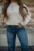 Willa Waffle Top in Oatmeal