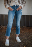 The Dawn Flying Monkey Mid Rise Crop Straight Jeans