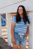 Sweet Sip Stripe Baby Tee
