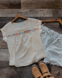 Marigold Bloom Embroidered Top