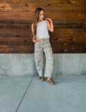 Sammie Camo Barrel Jeans