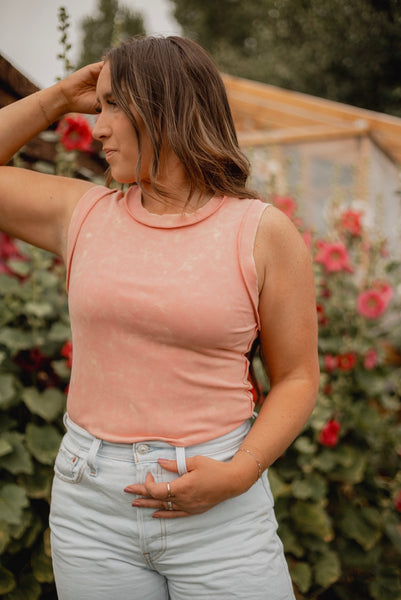 Born Free Tank in Berry Coral