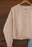 The Mason Pullover in Taupe