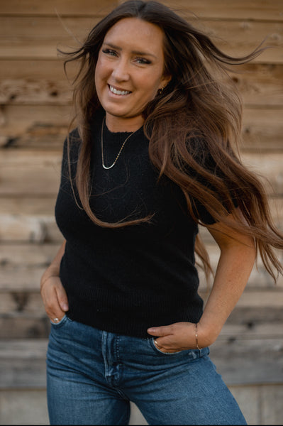 Shadow Short Sleeve Sweater