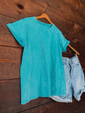 Blue Raz Mineral Wash Tee