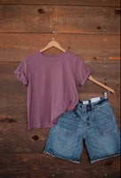 Girl on the Go Tee in Merlot