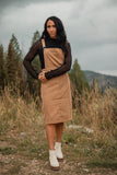 THE EVIE SKIRT JUMPER IN WHEAT