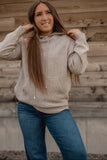 Ramona Rustic Sweater Sweatshirt in Oatmeal