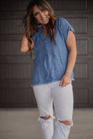 The Lorie Chambray Top