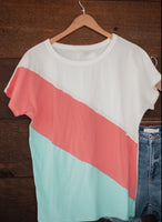 The Gracie Color Block Top