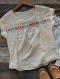 Marigold Bloom Embroidered Top
