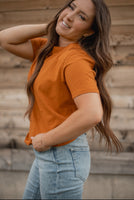 Girl on the Go Tee in Burnt Amber