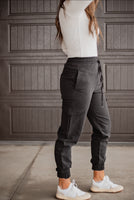 The Donna black Cargo Joggers