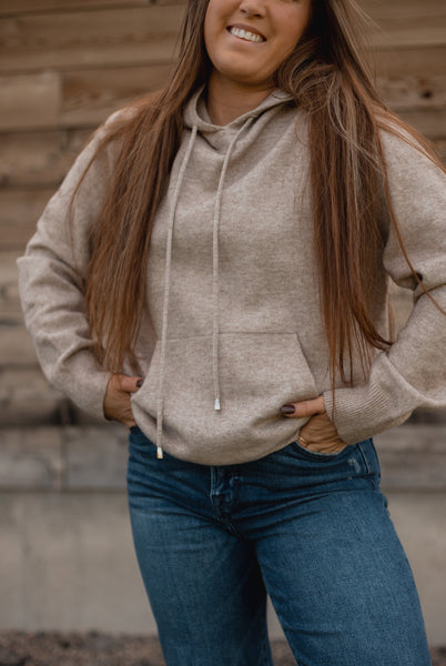 Ramona Rustic Sweater Sweatshirt in Oatmeal